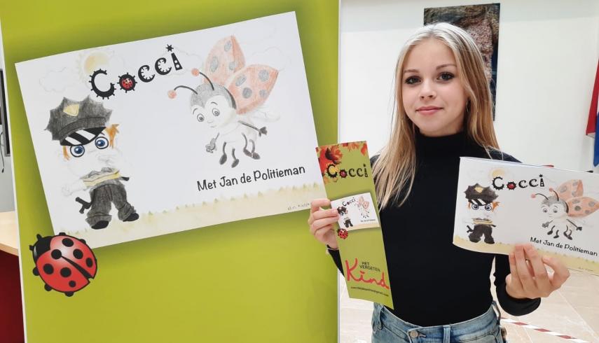 Elin Kasper ontwerpt kaft kinderboek ‘Cocci met Jan de politieman’