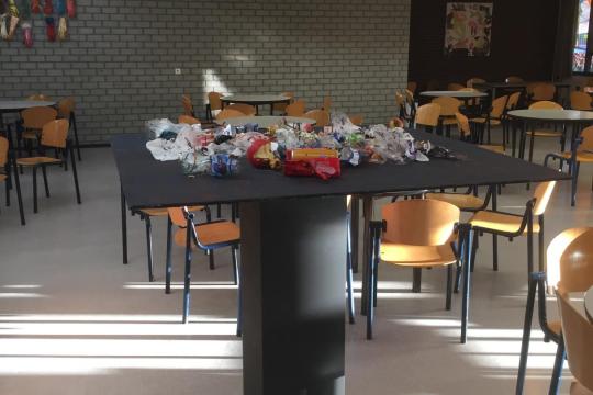 Rode rozen en Tortilla's
