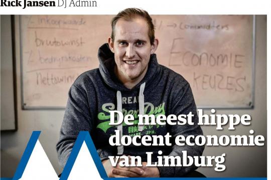 Meest hippe docent economie van Limburg!